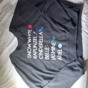 Disney Princess size L croptop sweatshirt
